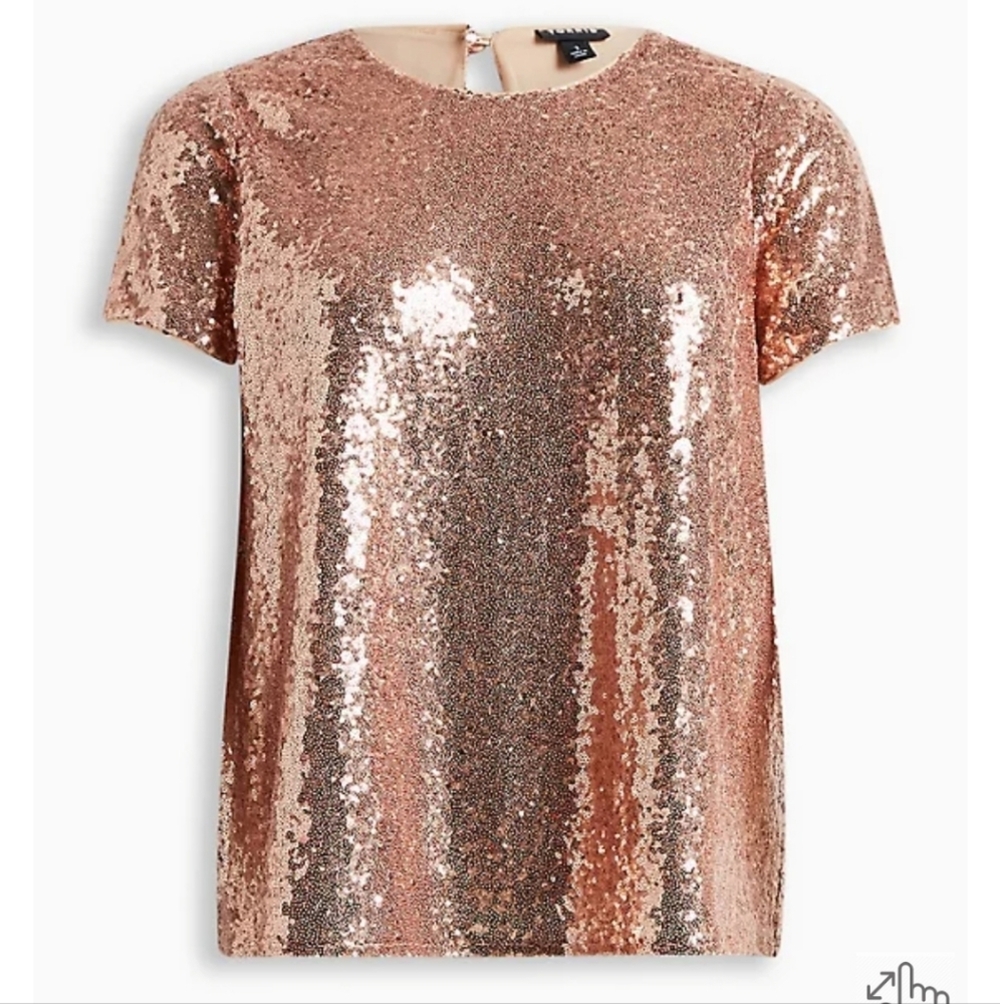 🆕️✨️ROSEGOLD SEQUIN TOP✨️